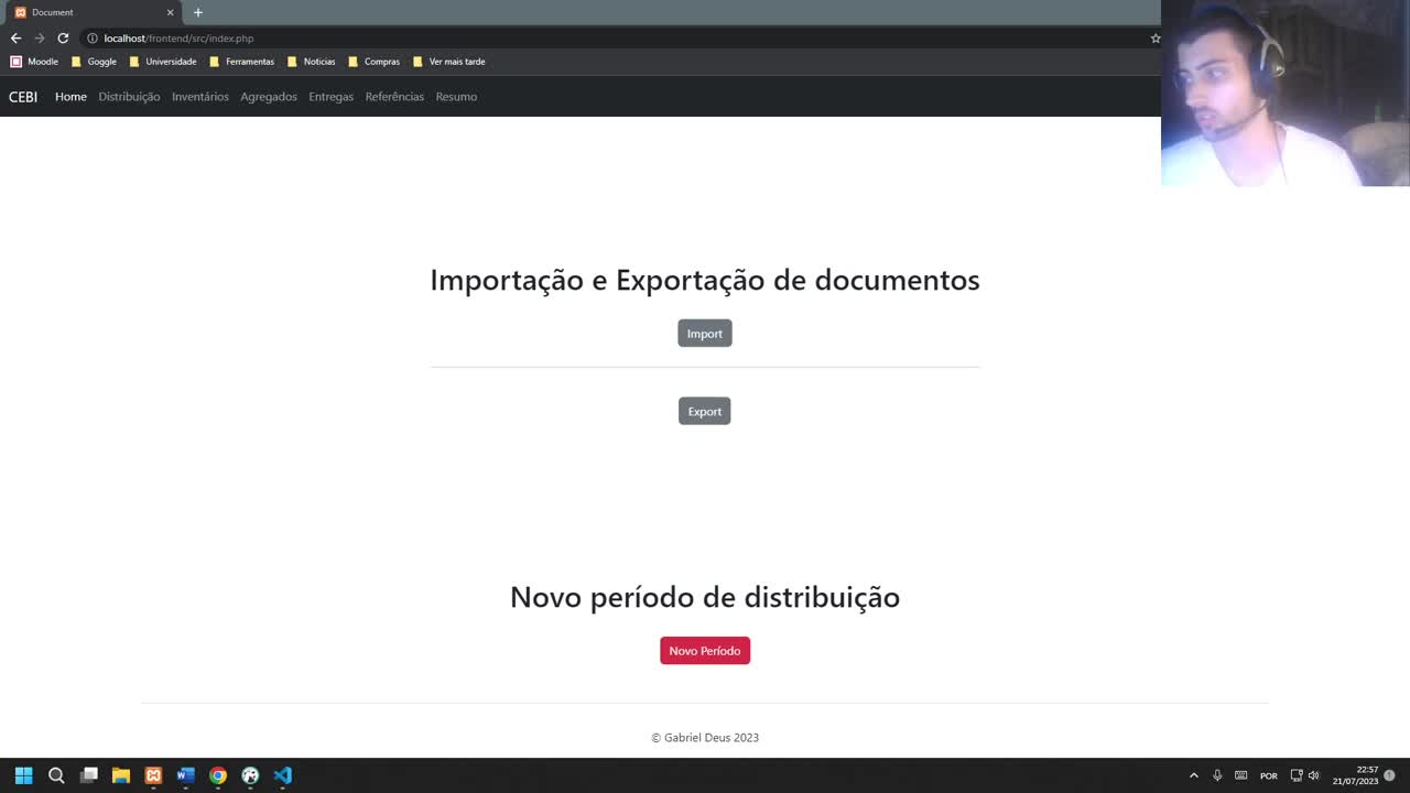 Gestão de distribuição alimentar