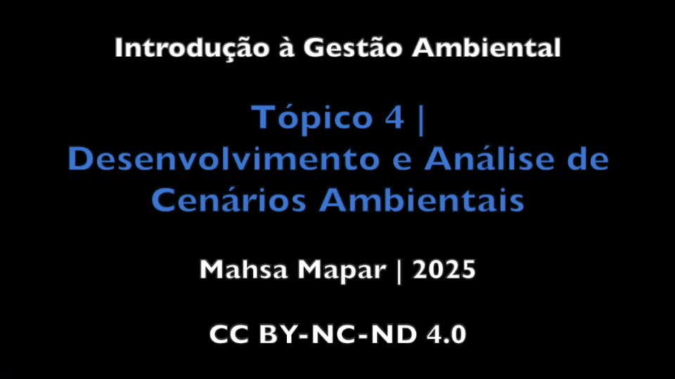  Introdução à Gestão Ambiental. Tópico 4