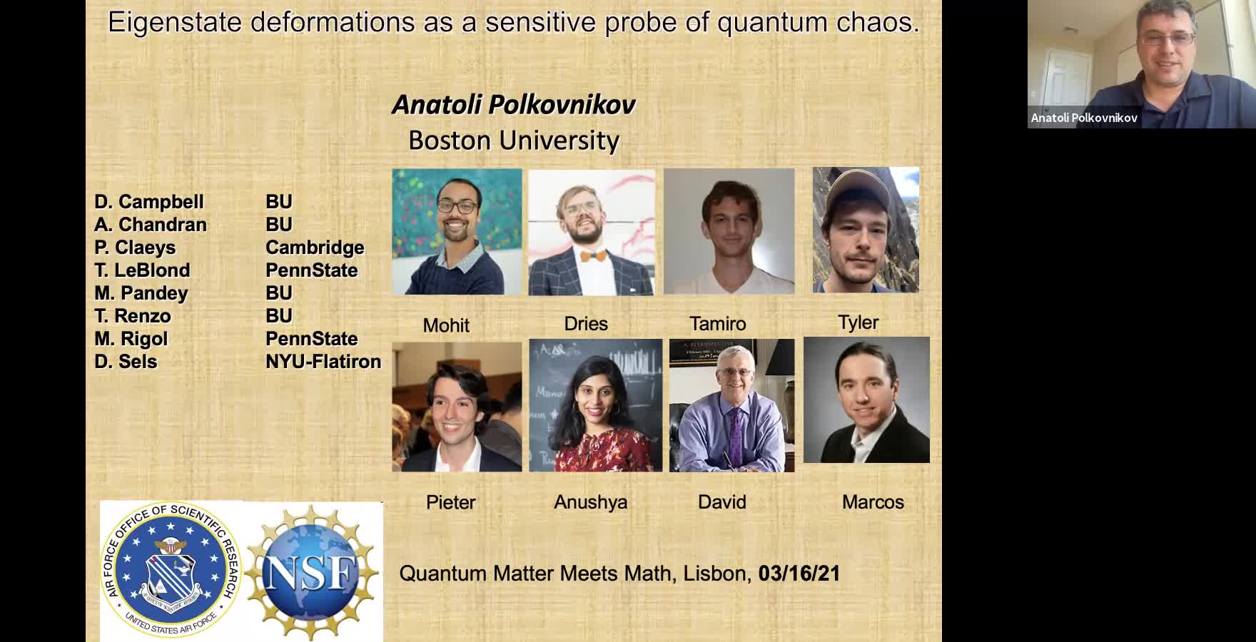  2021.03.15 Eigenstate deformations as a sensitive probe of quantum chaos