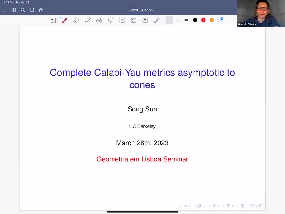  2023.03.28 Complete Calabi-Yau metrics asymptotic to cones