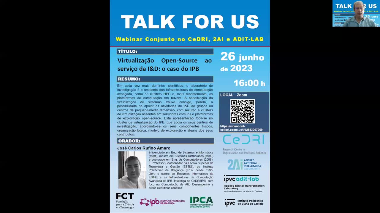  Virtualização Open-Source ao serviço da I&D: o caso do IPB