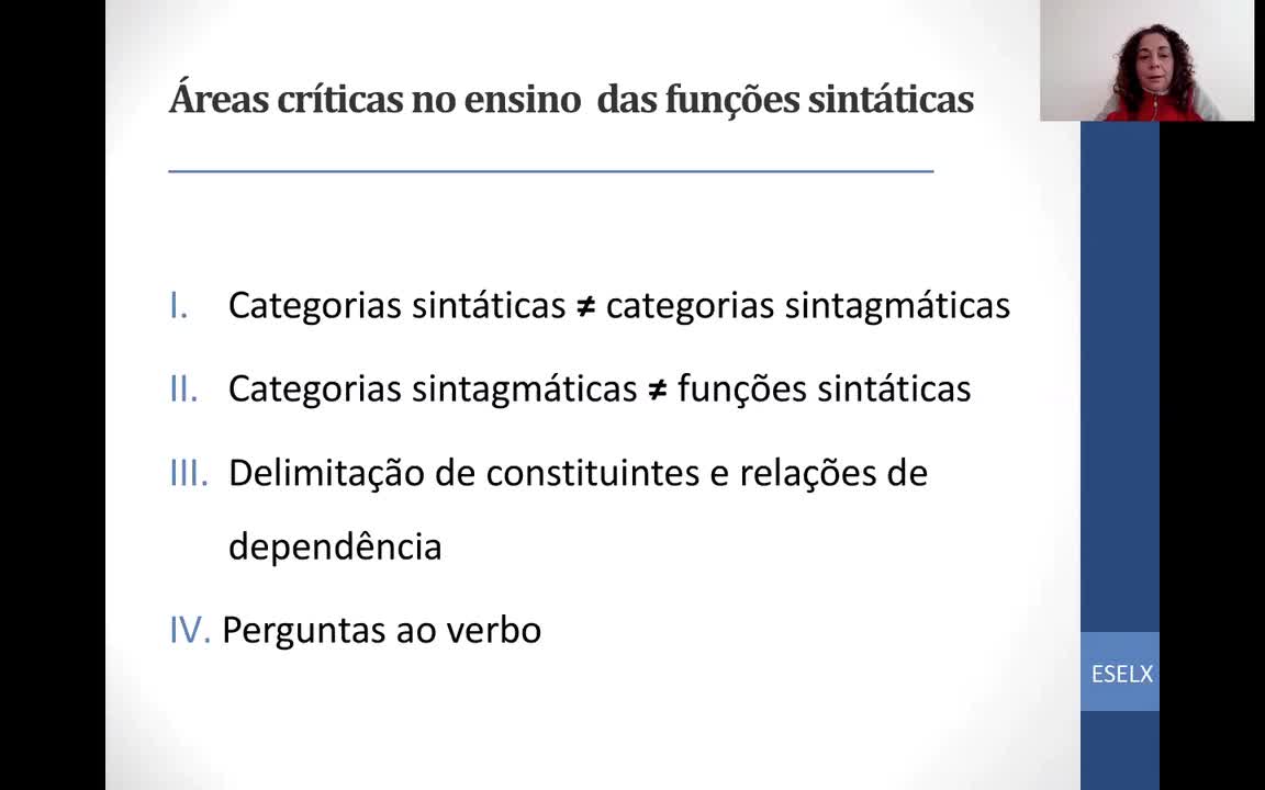 SSP, Categorias sintáticas, sintagmáticas e funções sintáticas