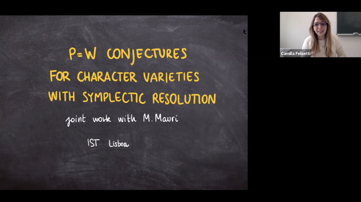  2021.05.18 P=W conjectures for character varieties with a symplectic resolution