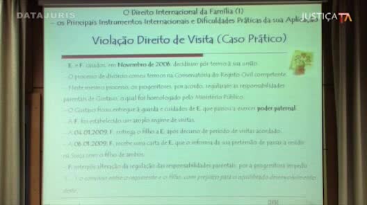 Direito Internacional da Família (I) - os principais instrumentos internacionais e dificuldades práticas da sua aplicação