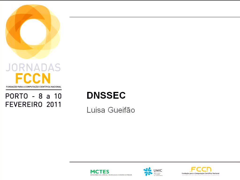 Jornadas FCCN - Zapping de Projectos/Serviços FCCN