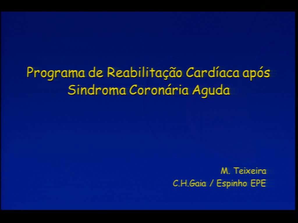 Programa de reabilitação cardíaca após síndroma coronária aguda