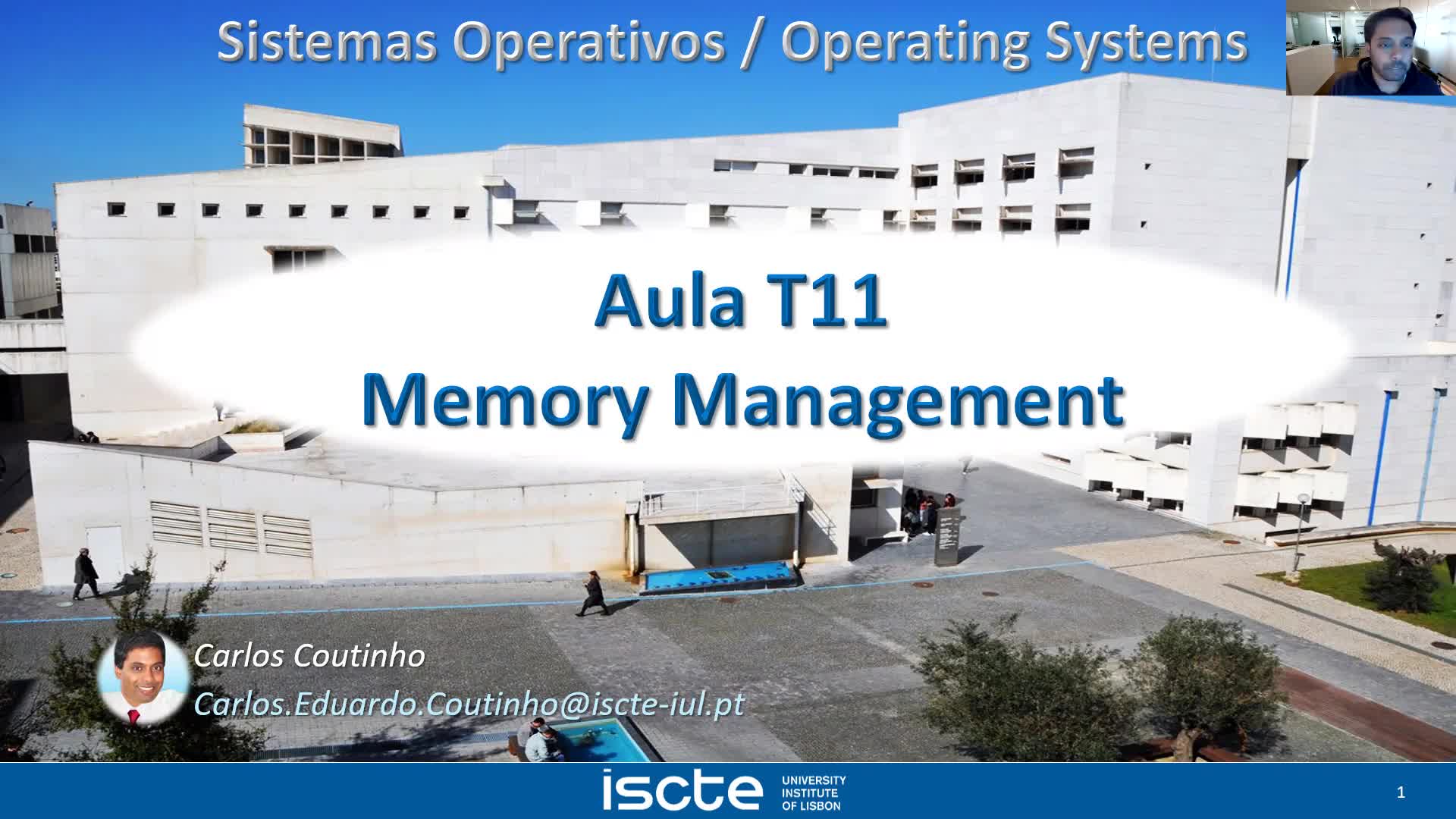 Sistemas Operativos - Aula T11 - Memory Management