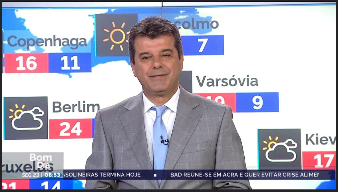  Previsão do estado do tempo, RTP1, 23-05-2022, IPMA.