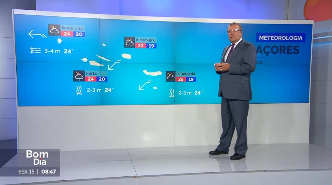  Previsão do estado do tempo, RTP1, 15-09-2023, IPMA.