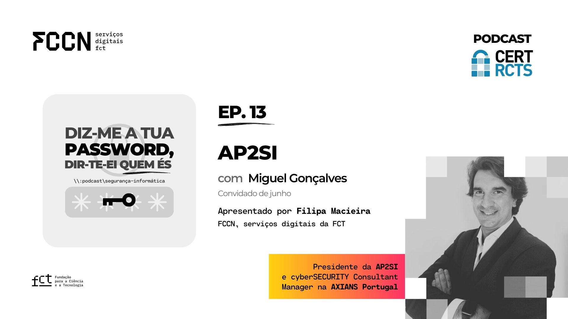  Podcast - DIZ-ME A TUA PASSWORD, DIR-TE-EI QUEM ÉS - EP.13 com Miguel Gonçalves