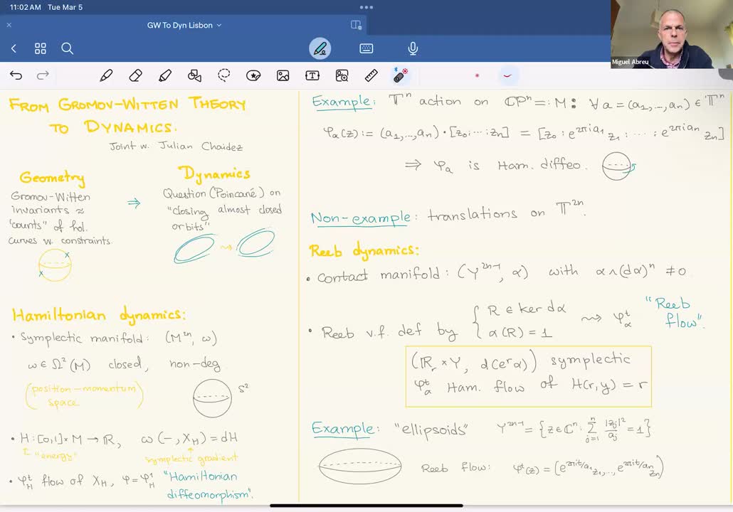  2024.03.05 From Gromov-Witten invariants to dynamics