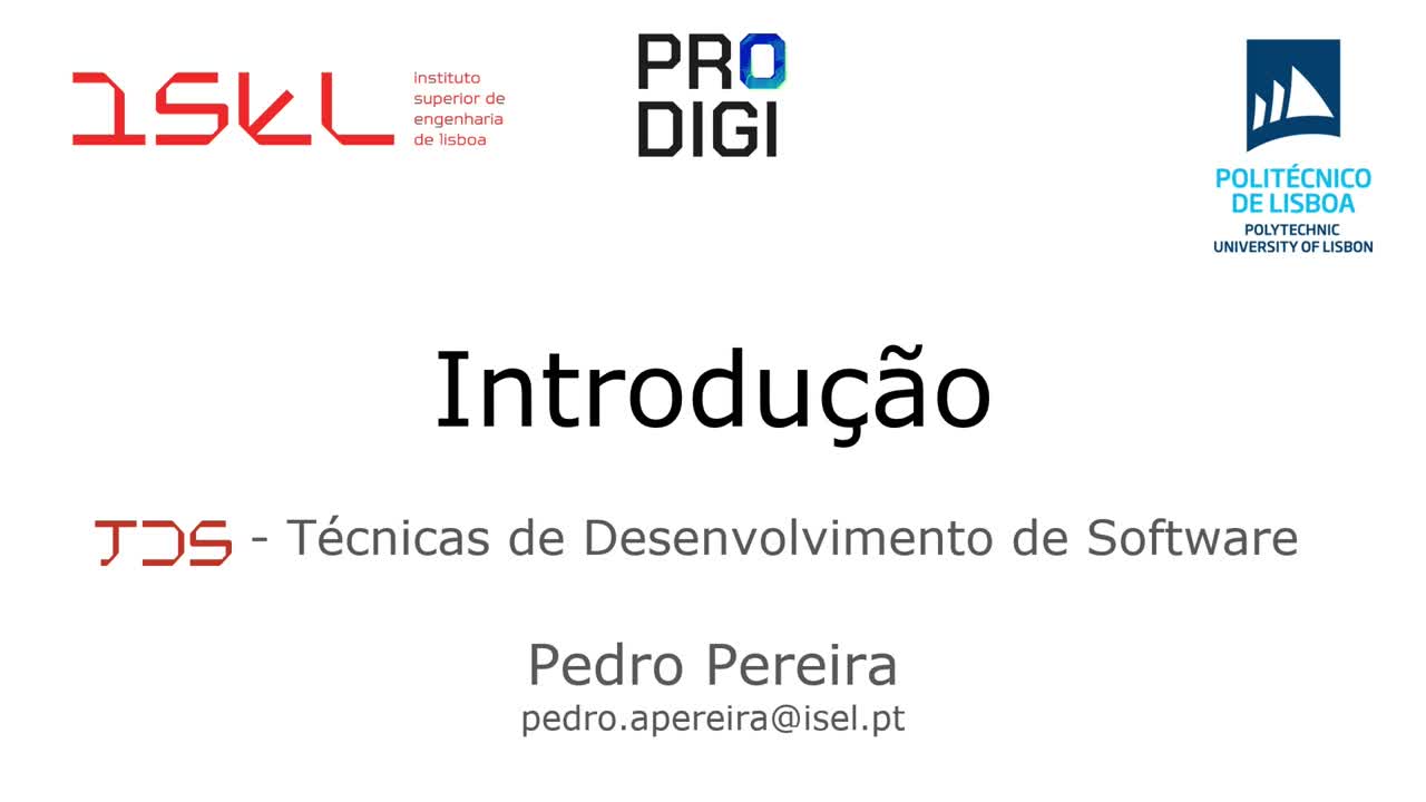  TDS - Introdução