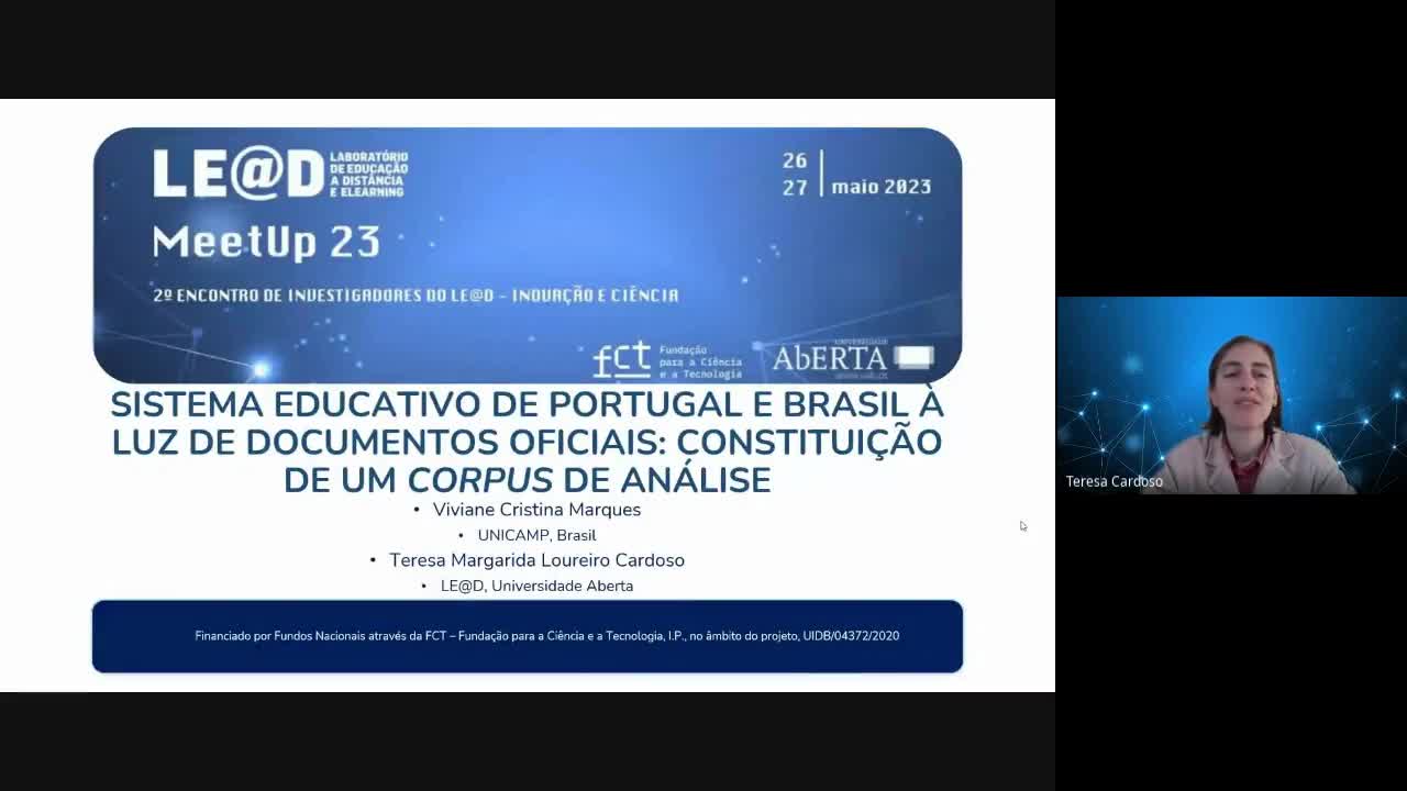 Sistema Educativo de Portugal e Brasil à luz de documentos oficiais: constituição de um corpus de análise