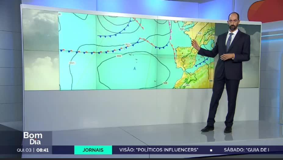  Previsão do estado do tempo, RTP1, 03-10-2024, IPMA.