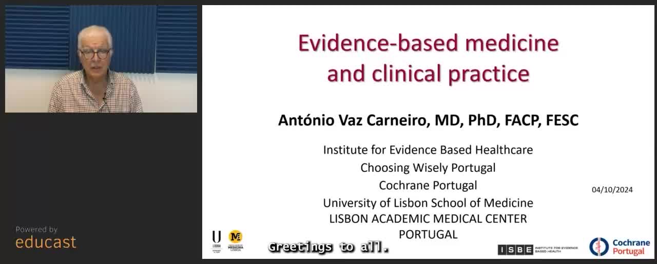  Evidence-based medicine and clinical practice