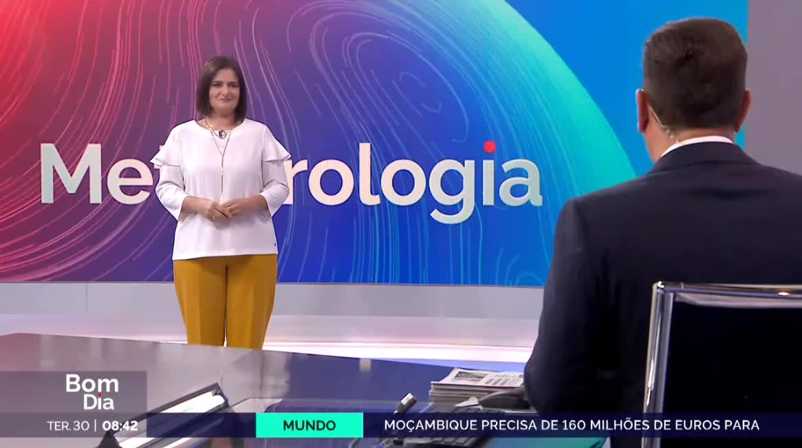  Previsão do estado do tempo, RTP1, 30-09-2025, IPMA.