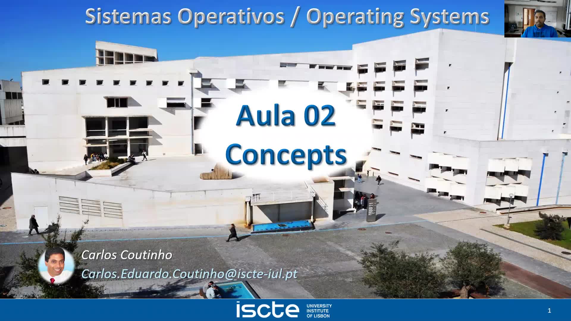Sistemas Operativos - Aula T02 - Concepts