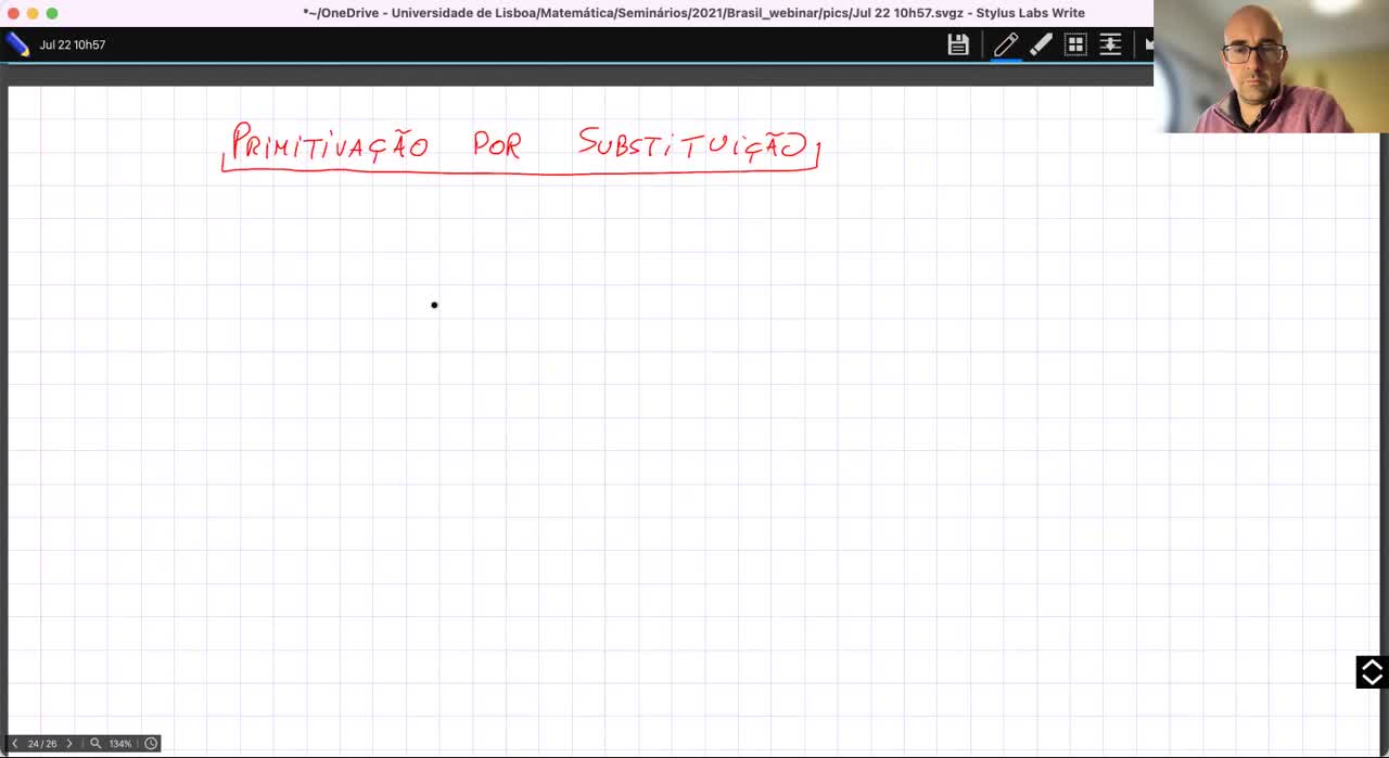  14. Primitivação por substituição