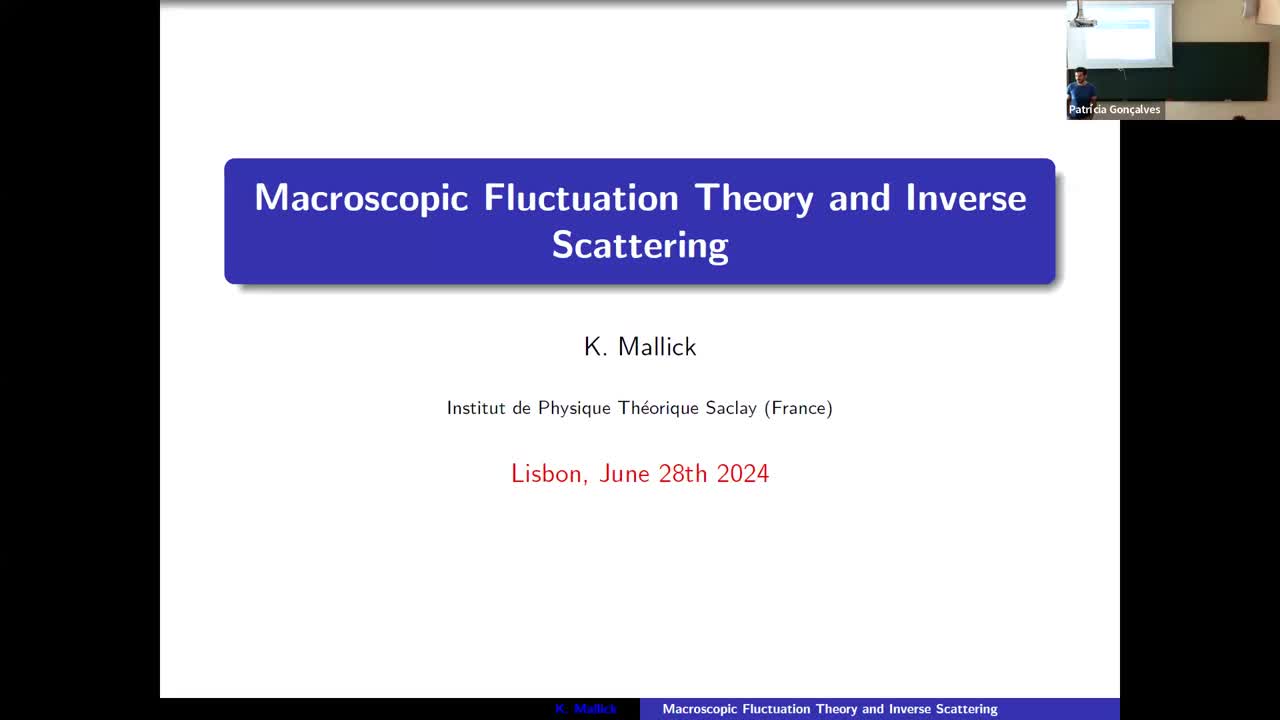  Inverse Scattering for the Macroscopic Fluctuation Theory Part 1