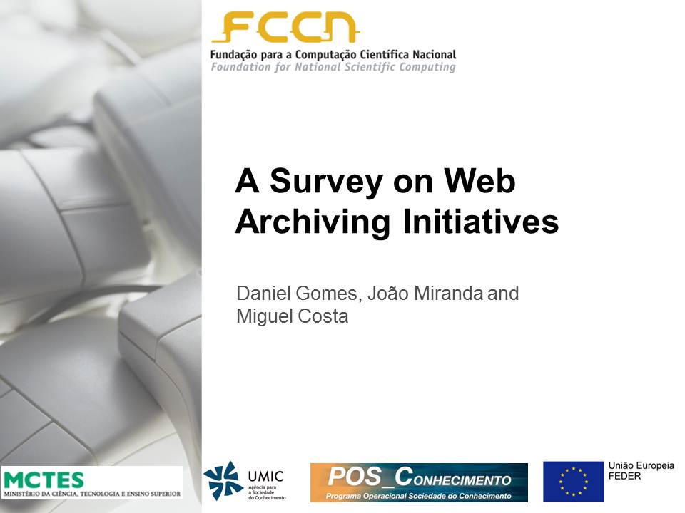 A Survey on Web Archiving Initiatives