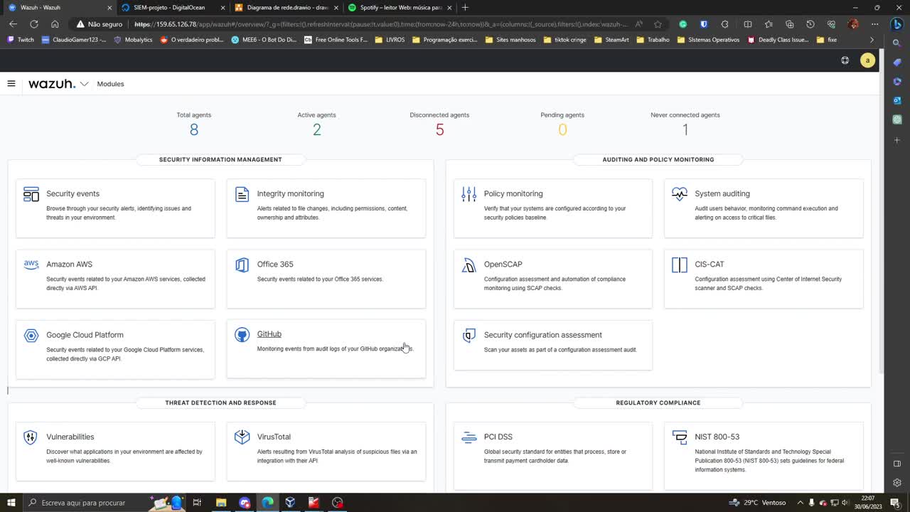 Plataforma de Solução de Cibersegurança SIEM baseada em Open Source
