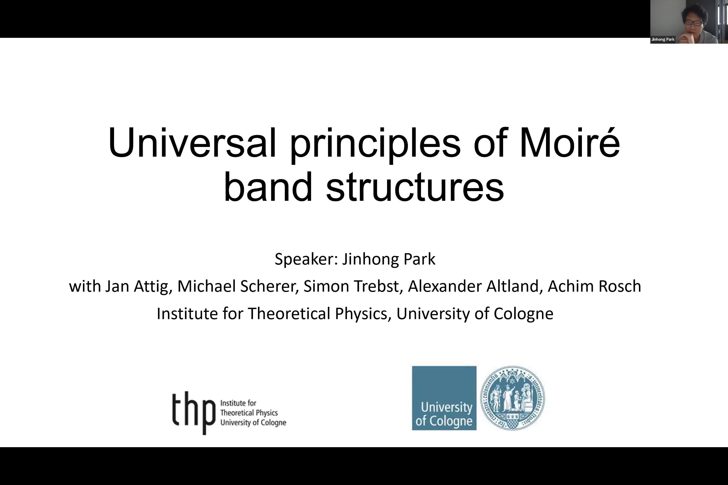  2021.07.01 Universal Principles of Moiré Band Structures