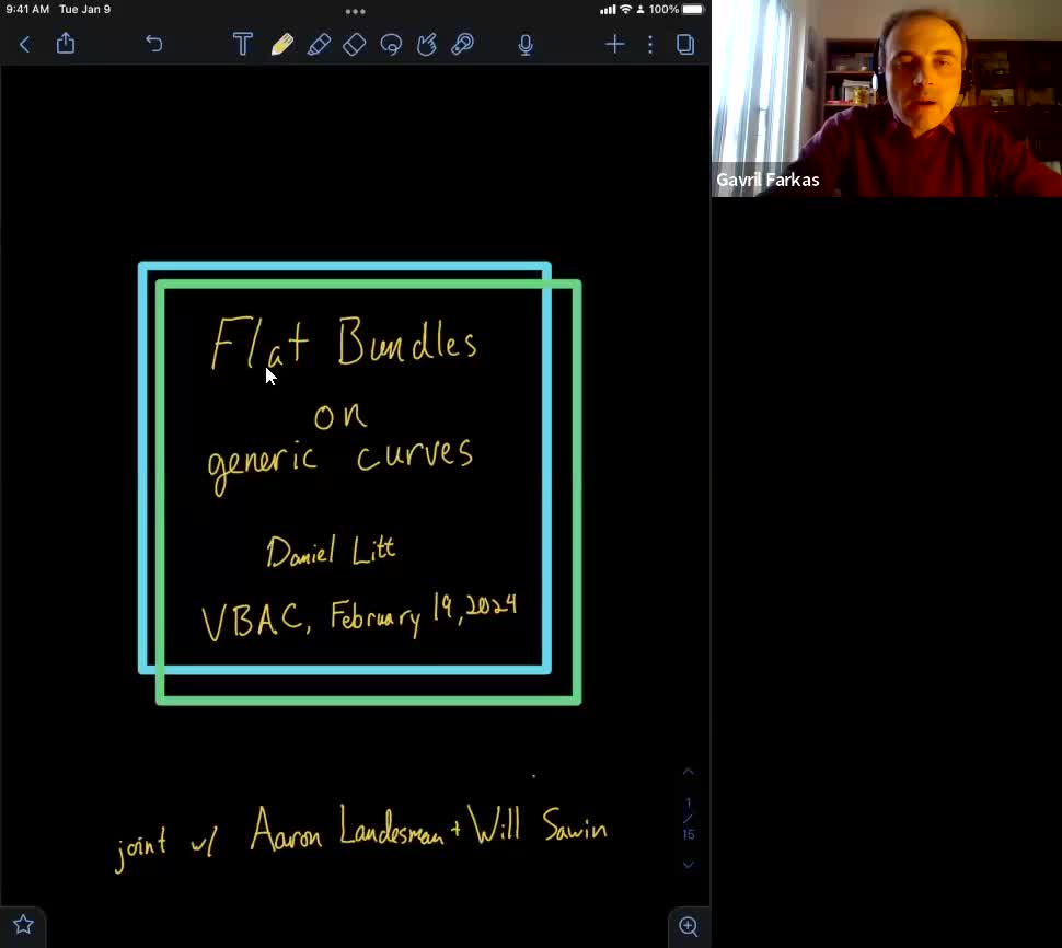 Flat bundles on generic curves
