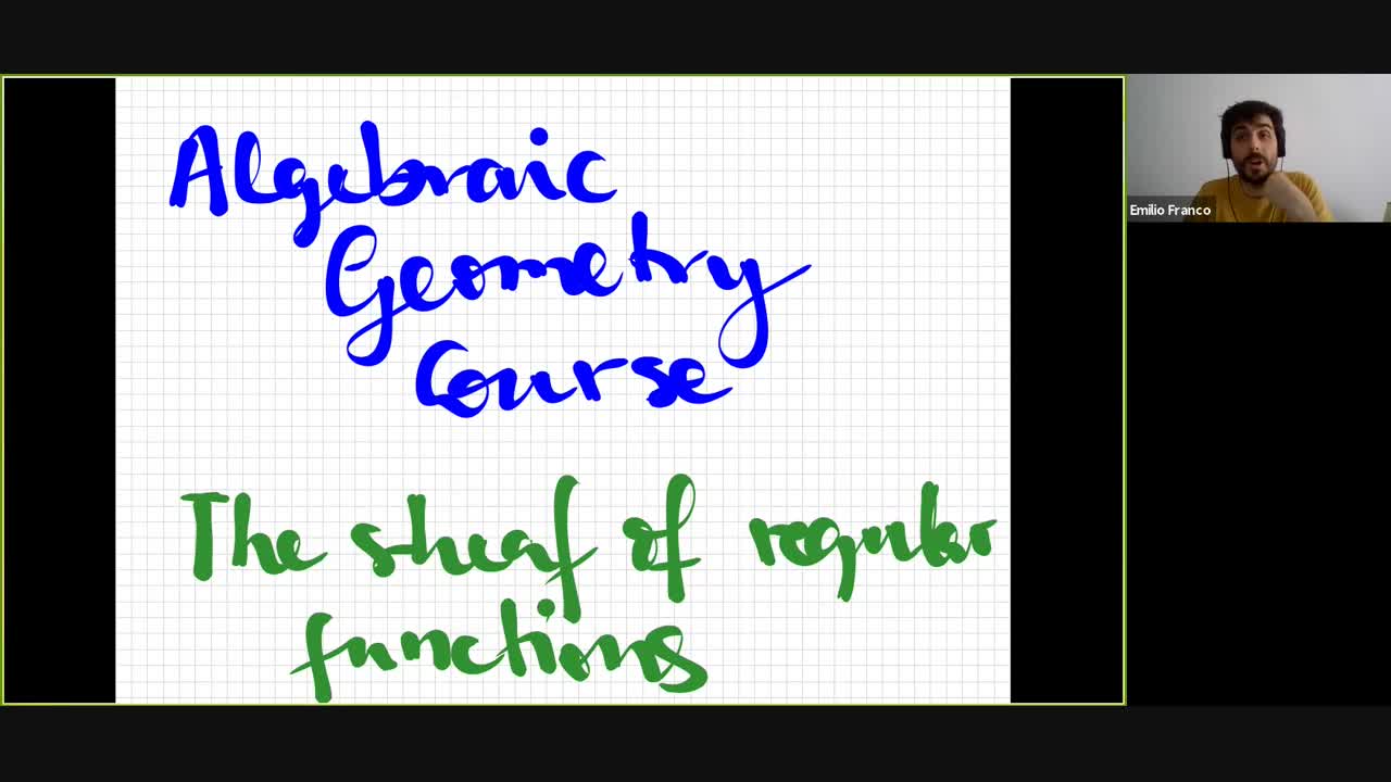  03. The sheaf of regular functions