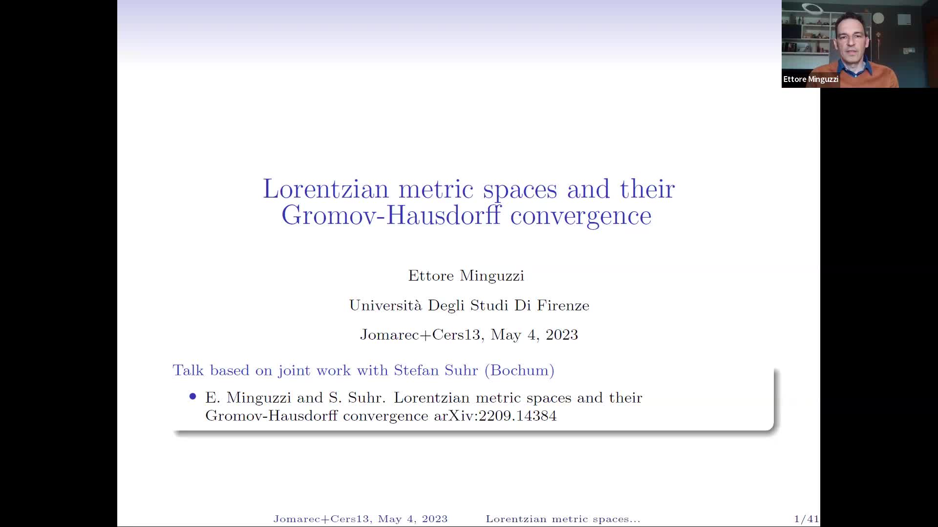  2023.05.04 Abstract Lorentzian metric spaces and their Gromov-Hausdorff convergence