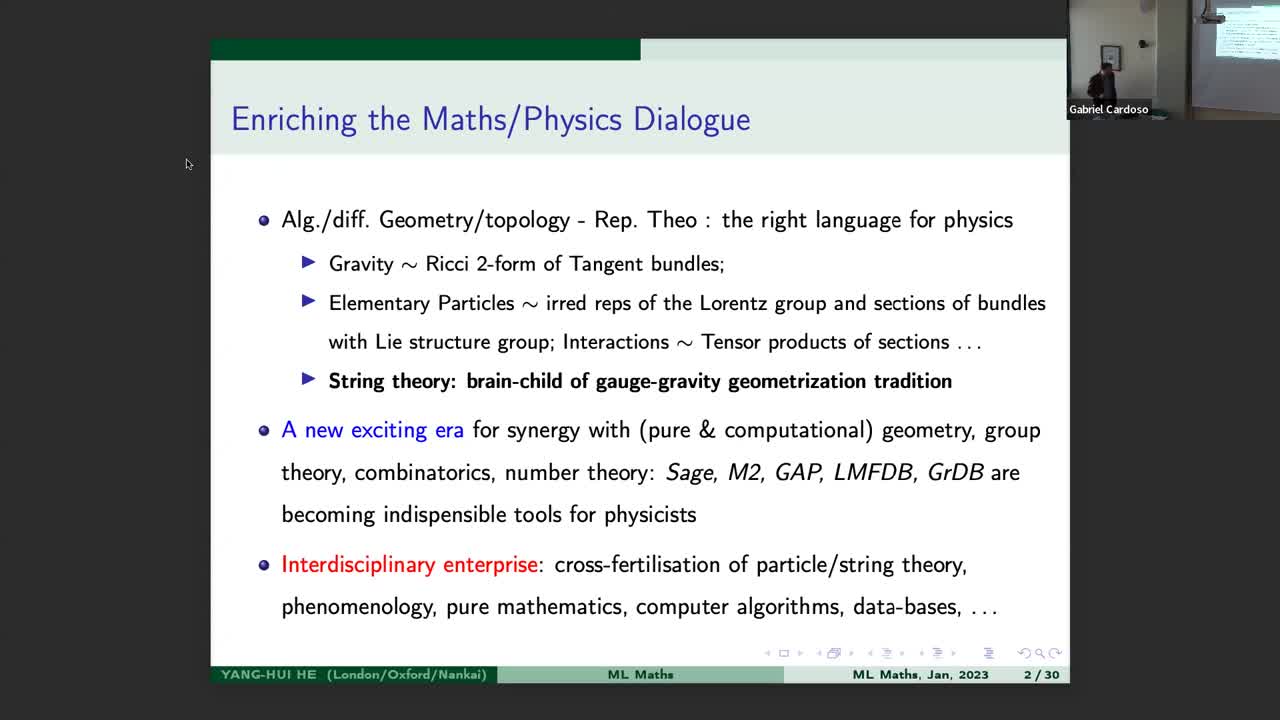  01.02.2023: A data science driven approach to physics and mathematics IV