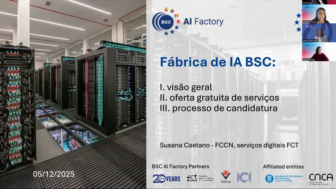  Webinar Fábrica IA BSC - Startups e PME