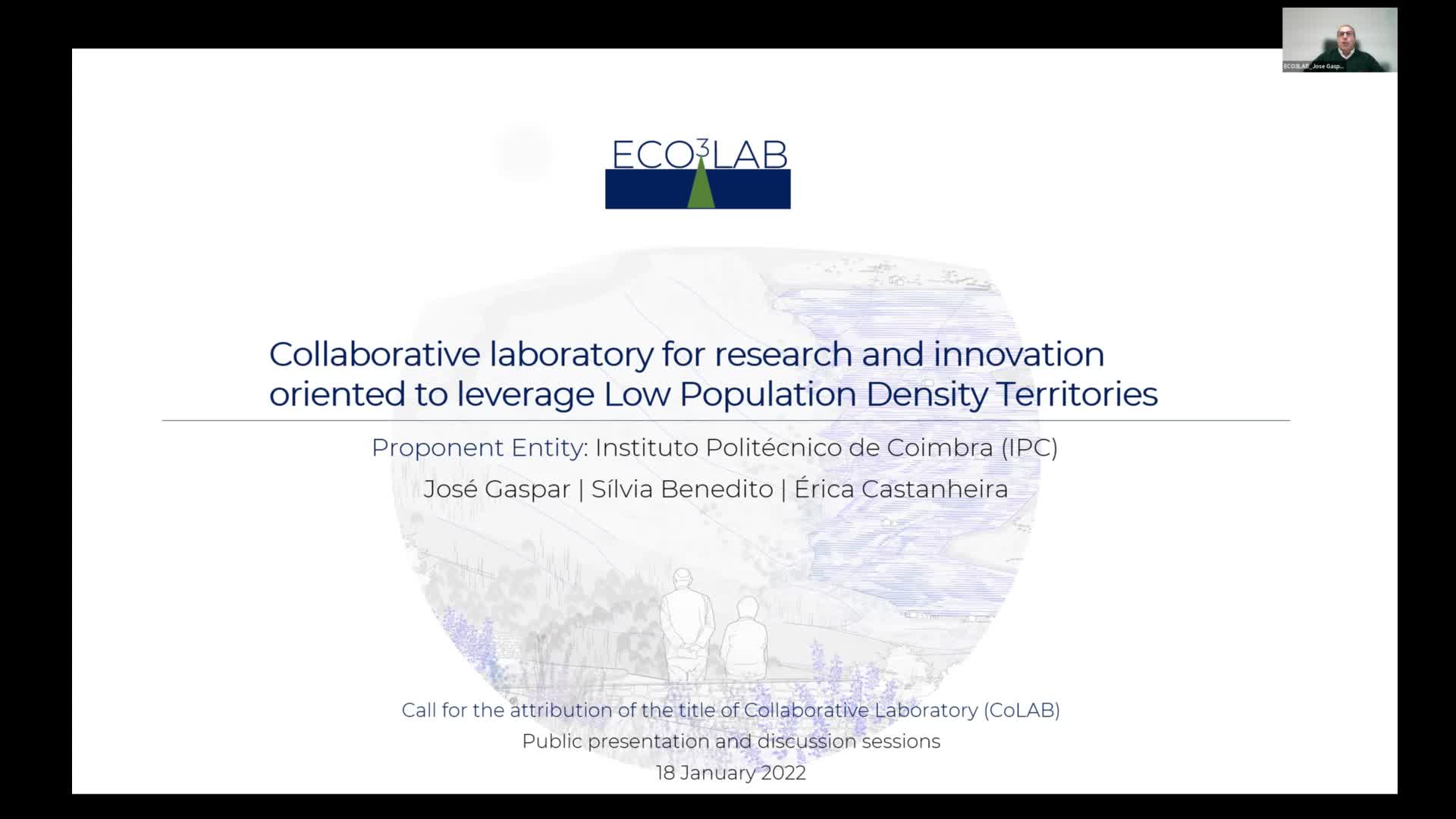  Apresentação: ECO3LAB_Laboratório Colaborativo para desenvolvimento de uma agenda de investigação e de inovação para alavancar os Territórios de Baixa Densidade