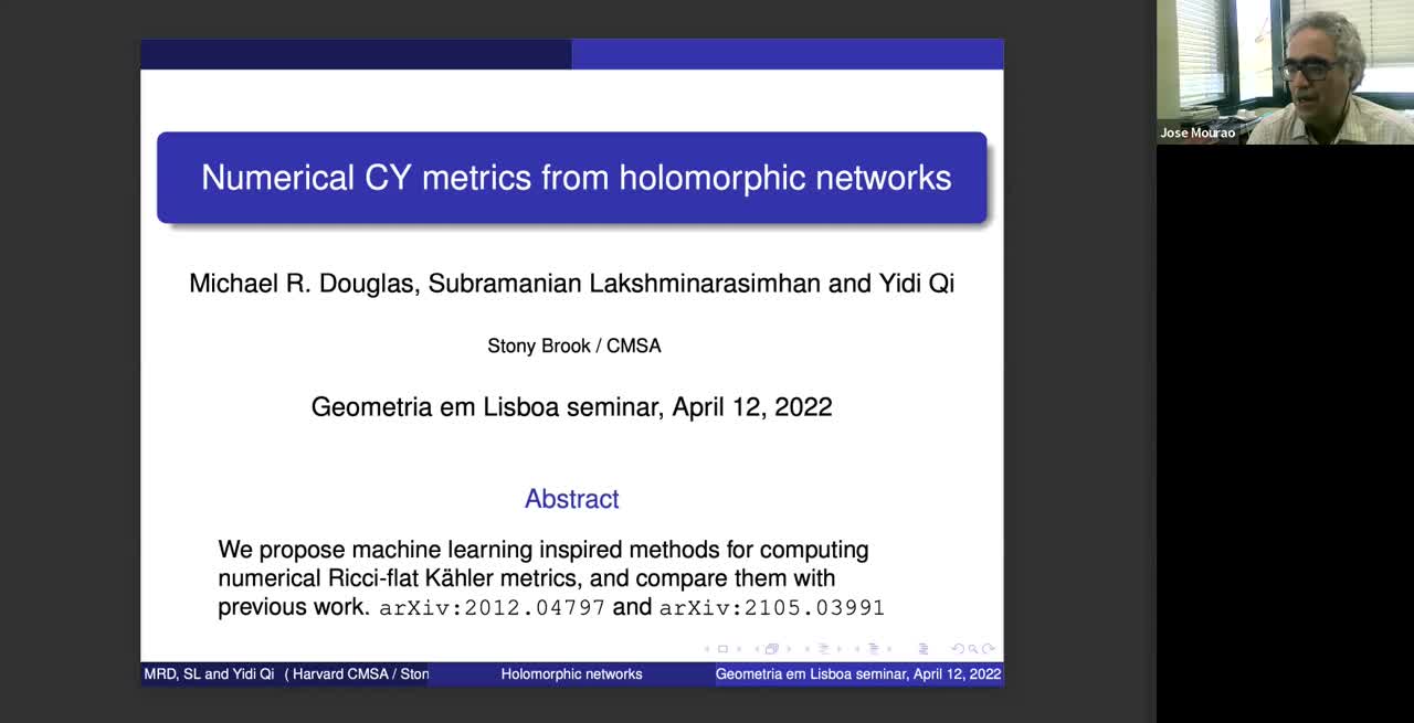  2022.04.12 Holomorphic feedforward networks