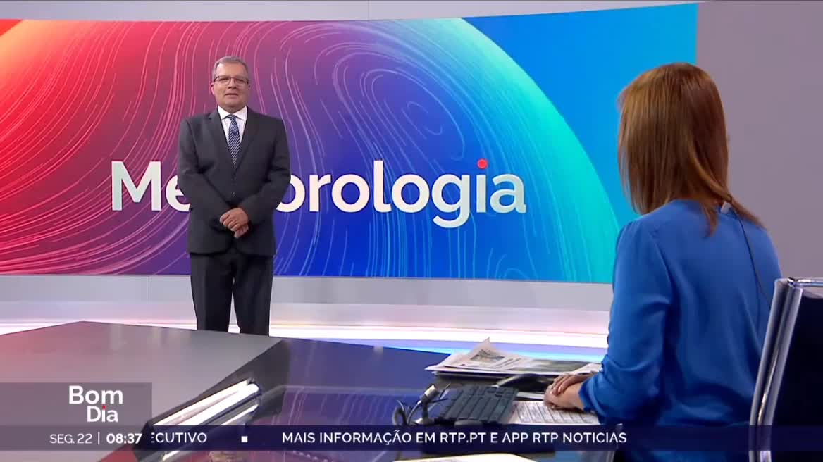 Previsão do estado do tempo, RTP1, 22-09-2025, IPMA.