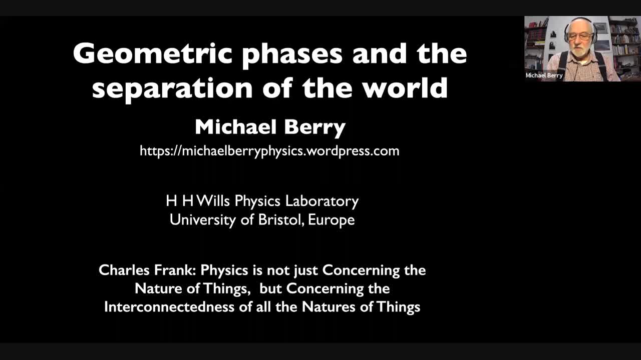  2021.01.11 Geometric phases and the separation of the world