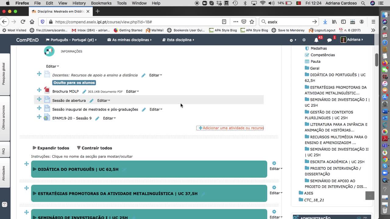  Registo de Assiduidade no Moodle