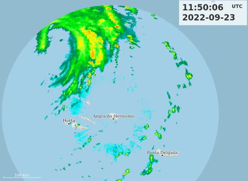  Tempestade tropical Gaston - Açores, 23 de setembro de 2022