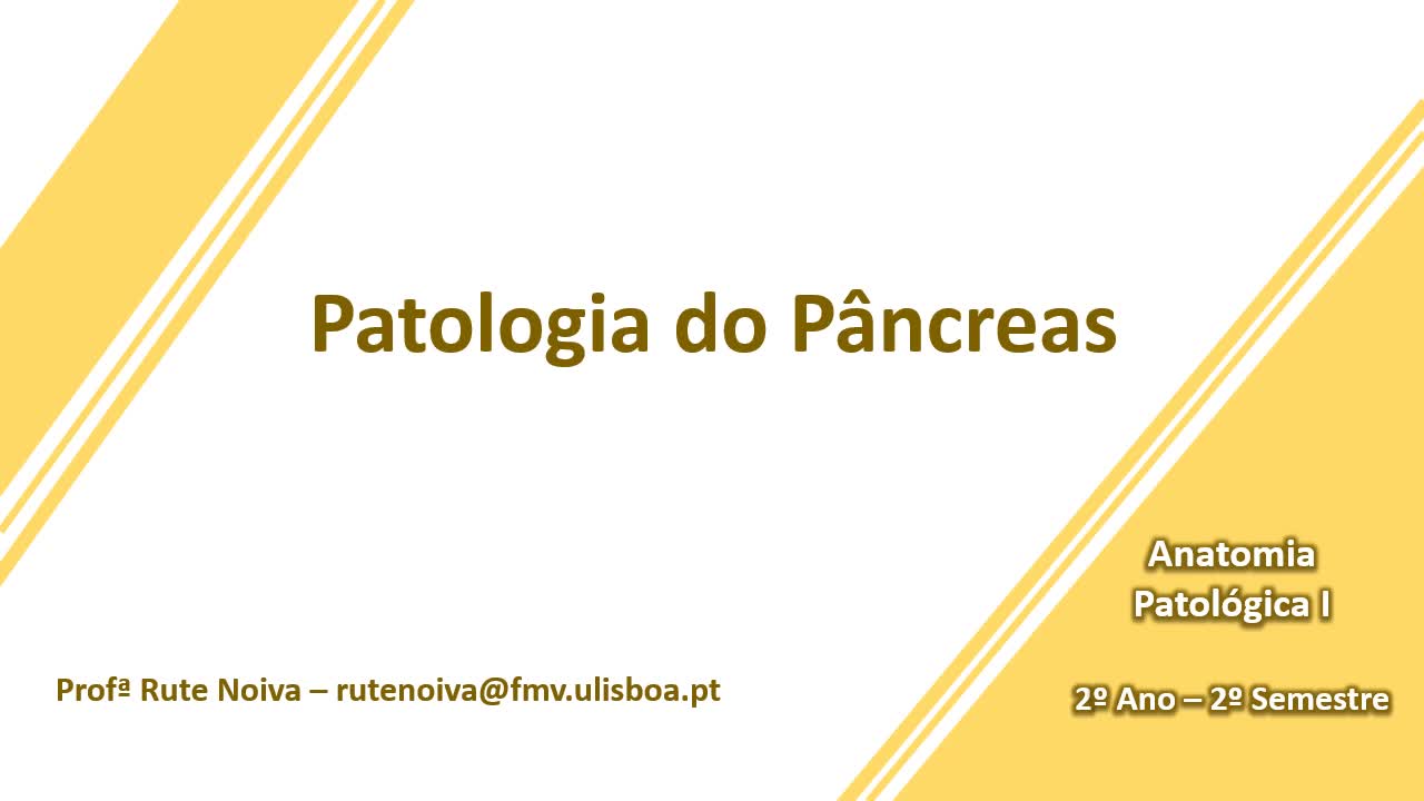Patologia do Pancreas