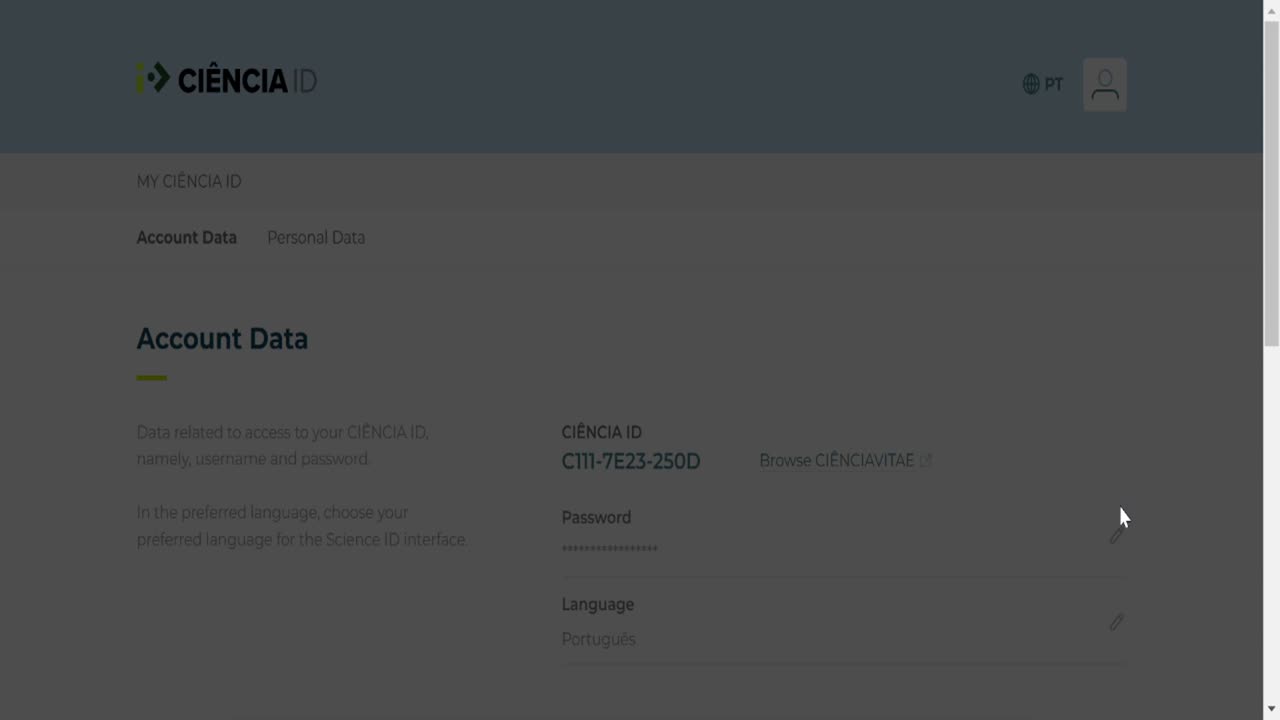 CIÊNCIAID - Alteração E-mail (en)