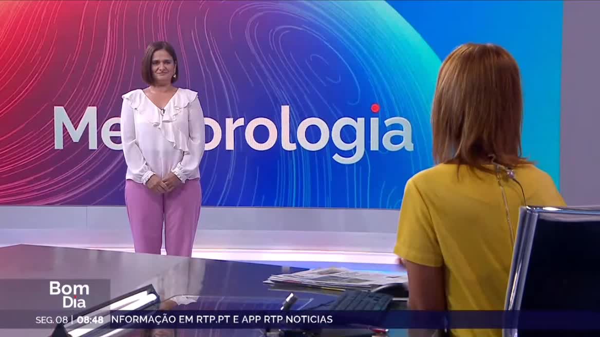  Previsão do estado do tempo, RTP1, 08-09-2025, IPMA.