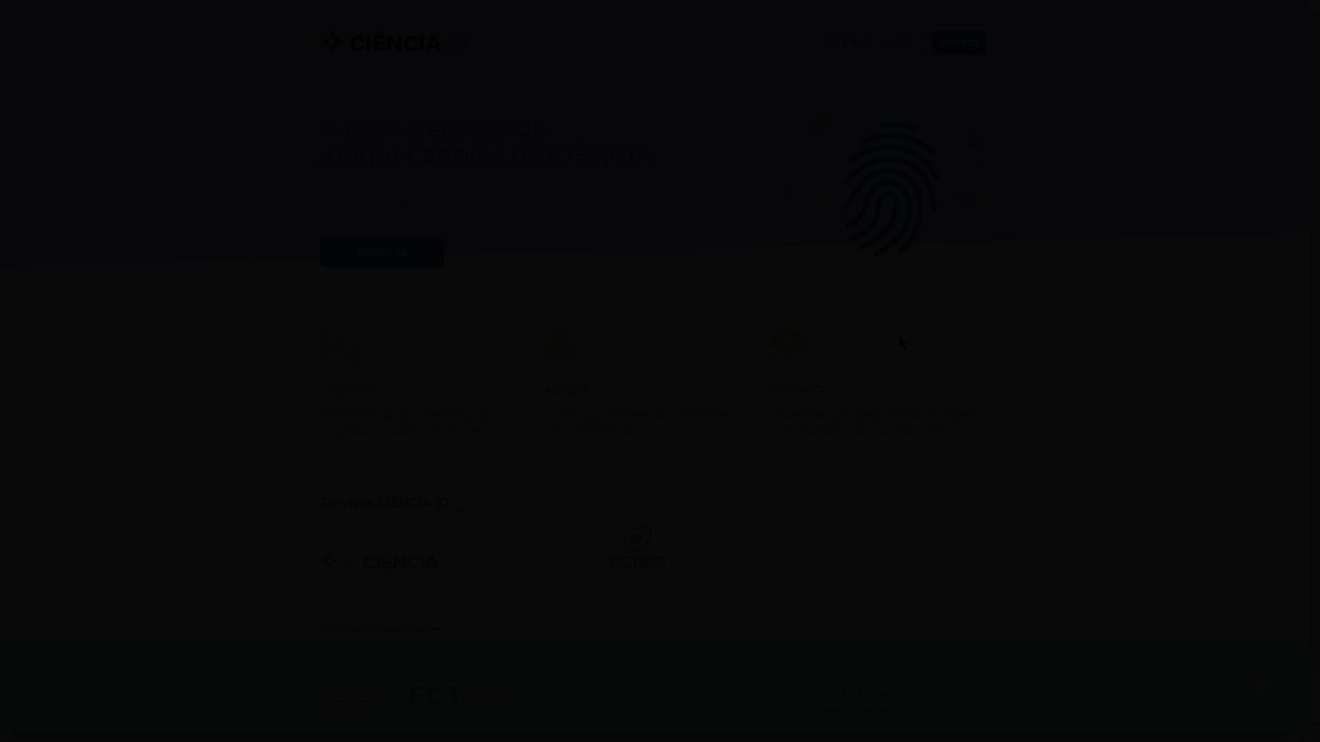 Criar Conta CIÊNCIA ID “Usando o seu e-mail” - Preenchimento Manual
