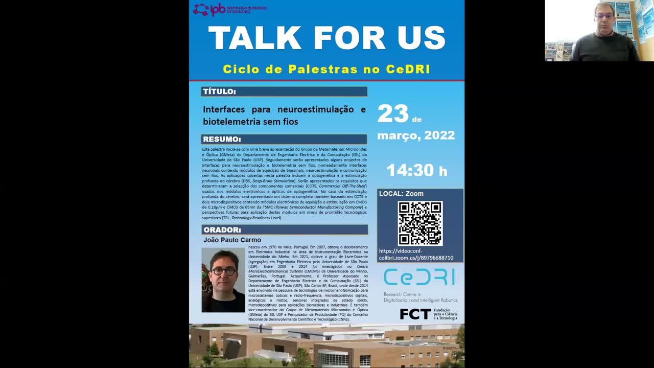  Interfaces para neuroestimulação e biotelemetria sem fios