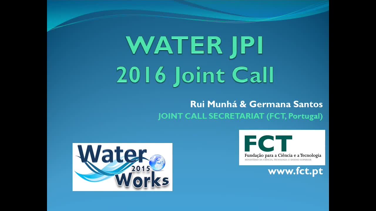 Water JPI 2016 Joint Call