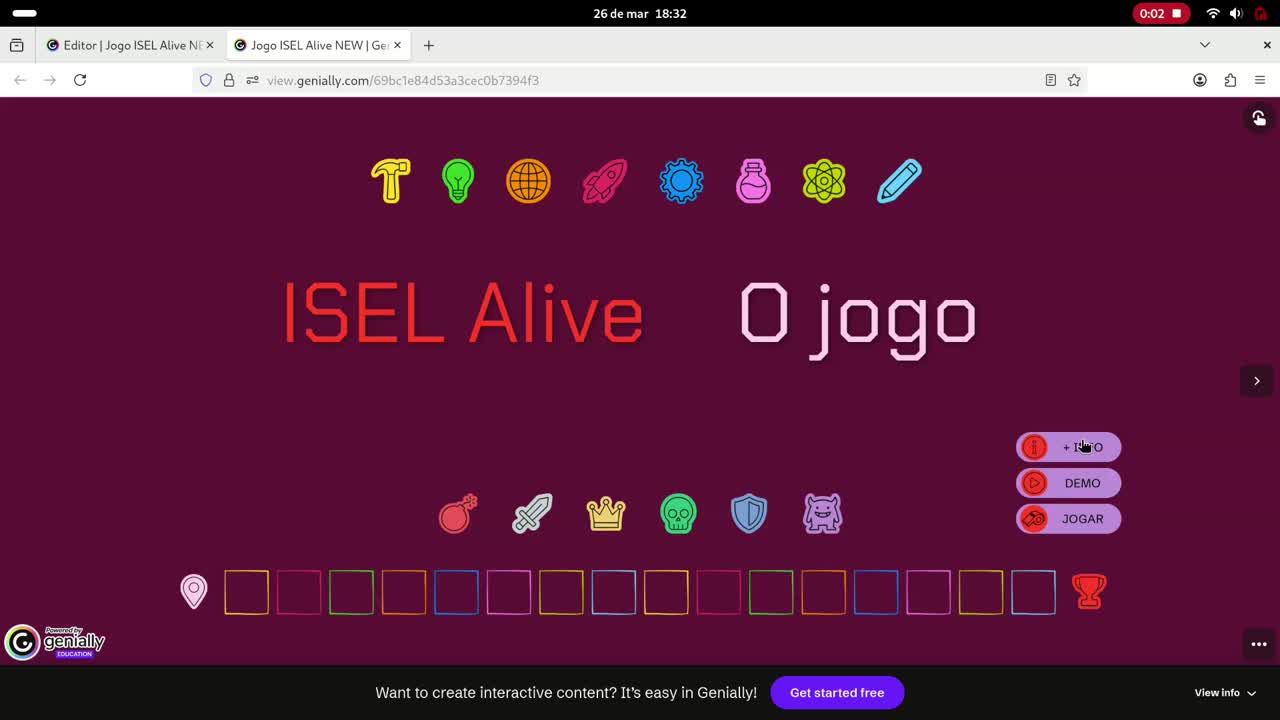  Jogo ISEL Alive - Demo