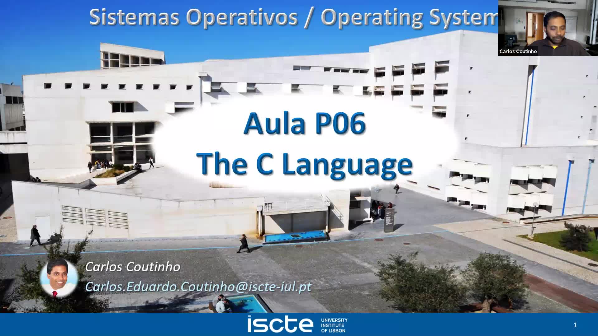 Sistemas Operativos - Aula P06 - C Language