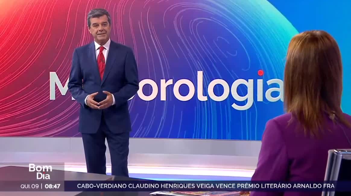  Previsão do estado do tempo, RTP1, 09-10-2025, IPMA.