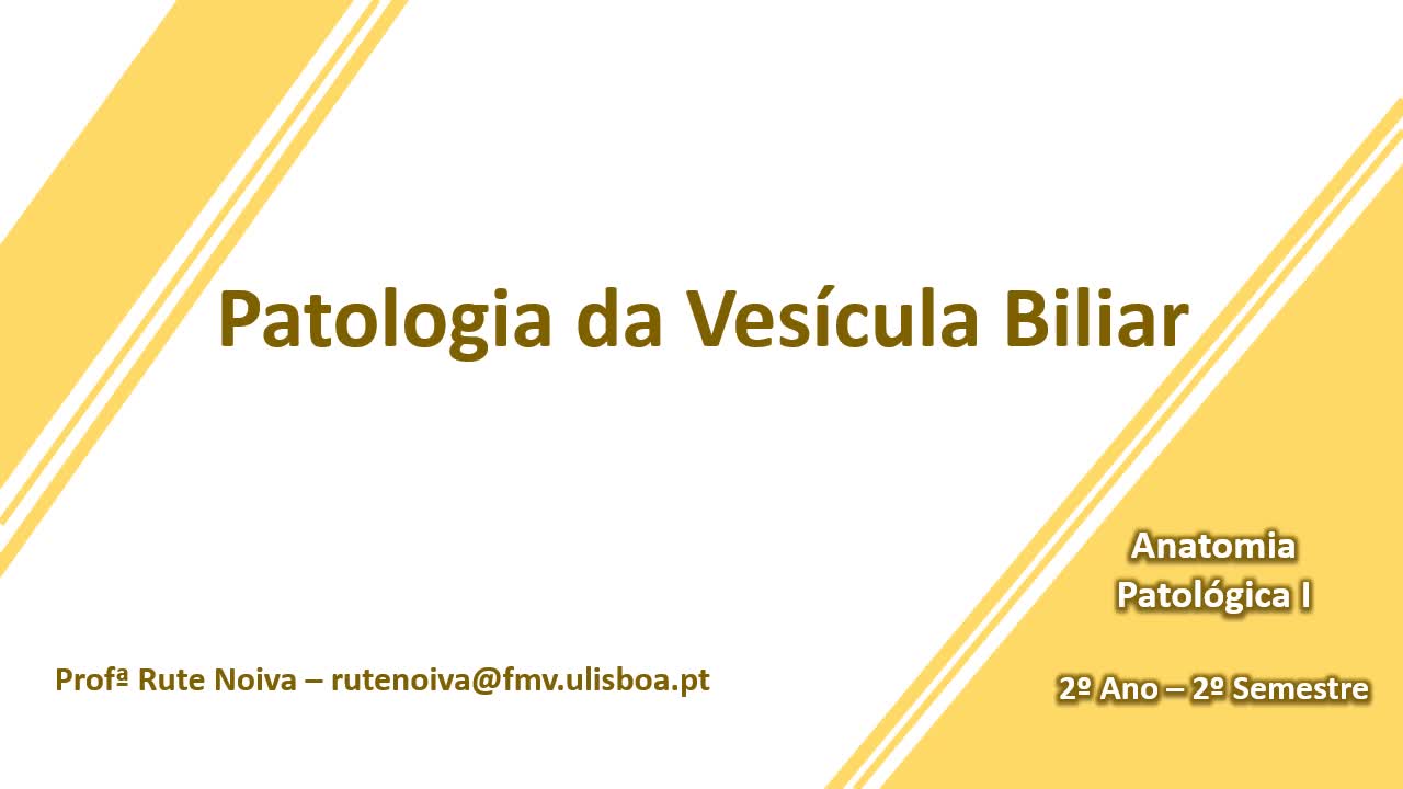 Patologia da Vesicula Biliar