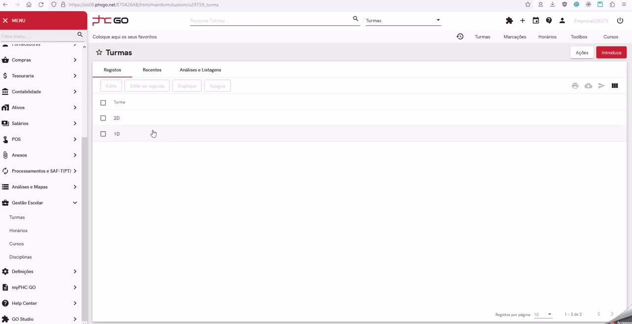 Add On PHC: Gestão escolar