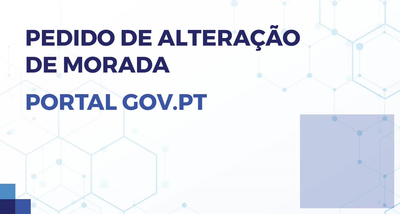 Pedido de Alteração de Morada