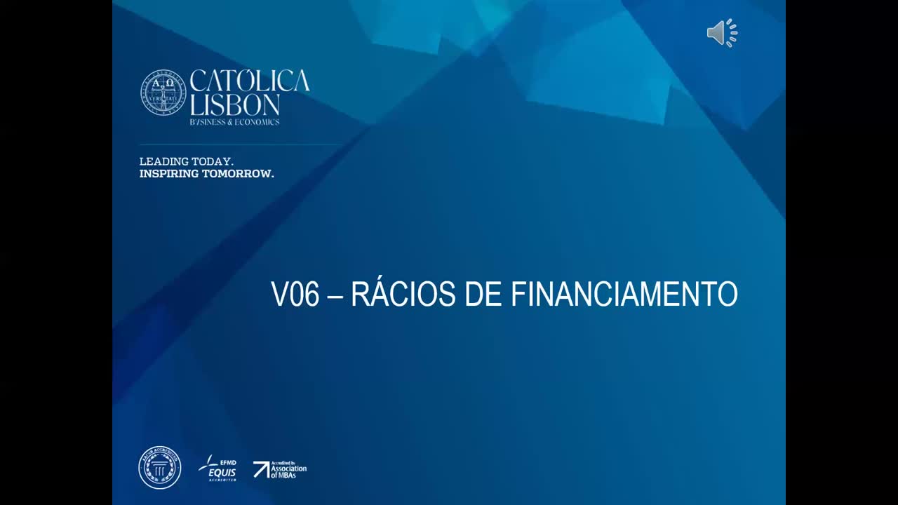 V06 - Rácios de Financiamento